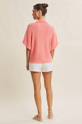 Morning Market Knit Top-Short Sleeves-in february-Summit Lane Boutique, Women's Apparel and Gifts located in Grand Rapids, MI