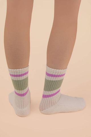 Color Block Crew Socks-Socks-VERY J-Summit Lane Boutique, Women's Apparel and Gifts located in Grand Rapids, MI