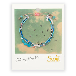 Mixed Media Bracelet - Sky/Turquoise/Silver-Scout Curated Wears-Summit Lane Boutique, Women's Apparel and Gifts located in Grand Rapids, MI