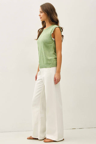 Jennie Cap Sleeve Top-Sleeveless-Be Cool-Summit Lane Boutique, Women's Apparel and Gifts located in Grand Rapids, MI