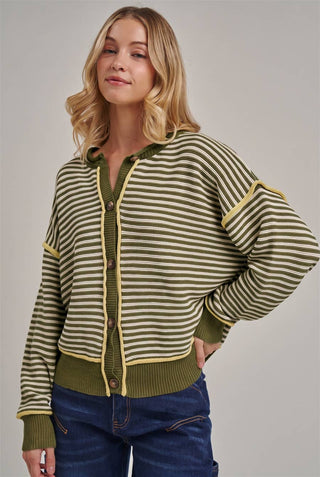 Kelsey Button Down Cardigan-Cardigans-BON-Summit Lane Boutique, Women's Apparel and Gifts located in Grand Rapids, MI