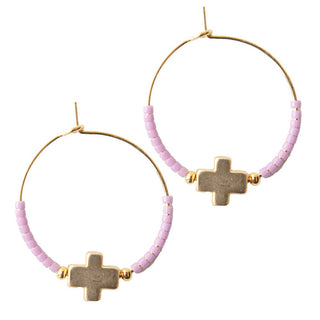 Faithful Hoop Earrings-Earrings-Lenny & Eva-Summit Lane Boutique, Women's Apparel and Gifts located in Grand Rapids, MI