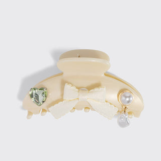 KitschPop™️Curved Claw Clip 7pc Set Vintage- Pearlized Cream-Hair Accessories-KITSCH-Summit Lane Boutique, Women's Apparel and Gifts located in Grand Rapids, MI