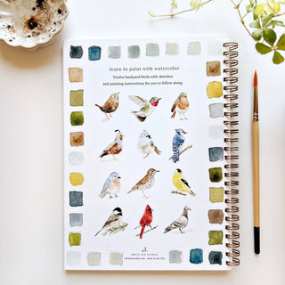 Birds watercolor workbook-Stationary-emily lex studio-Summit Lane Boutique, Women's Apparel and Gifts located in Grand Rapids, MI