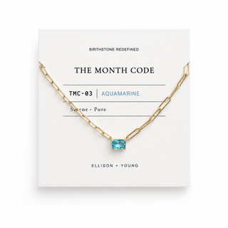 The Month Code Birthstone Necklace Collection-Necklaces-Ellison+Young-Summit Lane Boutique, Women's Apparel and Gifts located in Grand Rapids, MI