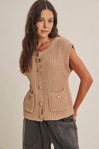 The Autumn Heirloom Sweater Vest-Sweaters-in february-Summit Lane Boutique, Women's Apparel and Gifts located in Grand Rapids, MI