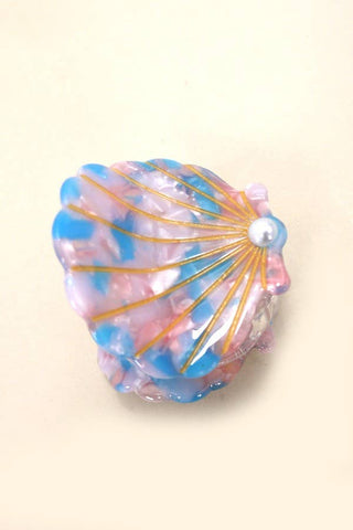 SEASHELL HAIR CLAW CLIPS-Hair Accessories-JOSSLYN by wall to wall-Summit Lane Boutique, Women's Apparel and Gifts located in Grand Rapids, MI
