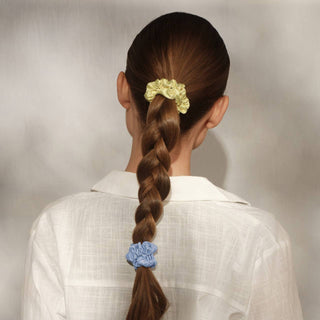 Ruched Satin Scrunchies 5pc Set - Multi-color-Hair Accessories-KITSCH-Summit Lane Boutique, Women's Apparel and Gifts located in Grand Rapids, MI