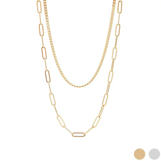 Erica Waterproof Paperclip Necklace-Necklaces-WJW-Summit Lane Boutique, Women's Apparel and Gifts located in Grand Rapids, MI