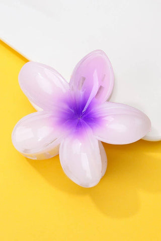 Plumeria Claw Clip-Hair Accessories-JOSSLYN by wall to wall-Summit Lane Boutique, Women's Apparel and Gifts located in Grand Rapids, MI