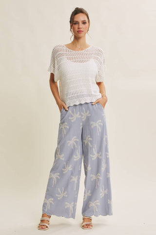 Kendra Open Weave Top-Short Sleeves-in february-Summit Lane Boutique, Women's Apparel and Gifts located in Grand Rapids, MI