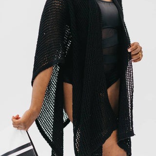 Coastal Views Crochet Tie Kimono-Kimonos-Pretty Simple-Summit Lane Boutique, Women's Apparel and Gifts located in Grand Rapids, MI