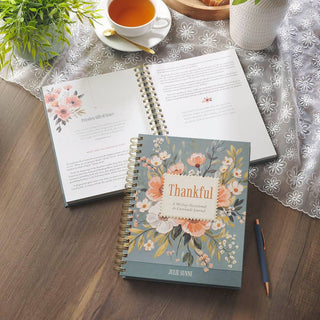 Thankful, A 90-Day Devotional Gratitude Journal HC Spiral-Journals-Christian Art Gifts-Summit Lane Boutique, Women's Apparel and Gifts located in Grand Rapids, MI