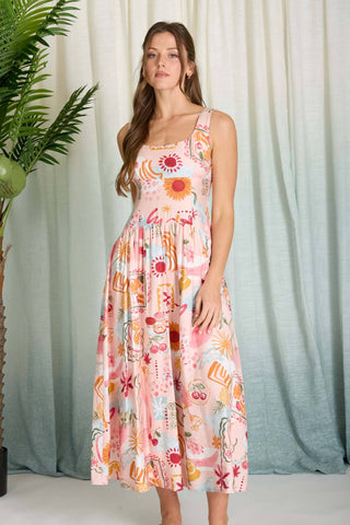 Sunny State Midi Dress-Dresses-Blu Pepper-Summit Lane Boutique, Women's Apparel and Gifts located in Grand Rapids, MI