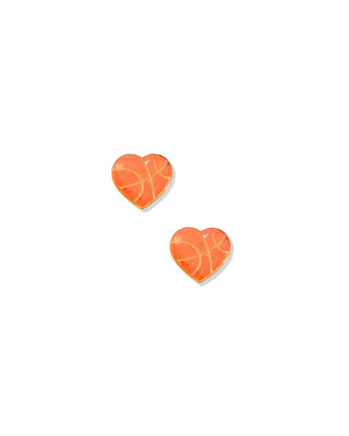 Screwback Stud Earrings - Basketball-Earrings-LINNY CO-Summit Lane Boutique, Women's Apparel and Gifts located in Grand Rapids, MI