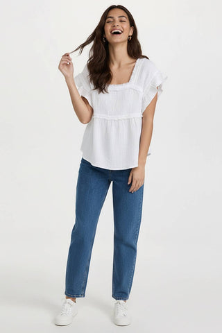 Sylvie Cotton Blouse-Kori America-Summit Lane Boutique, Women's Apparel and Gifts located in Grand Rapids, MI