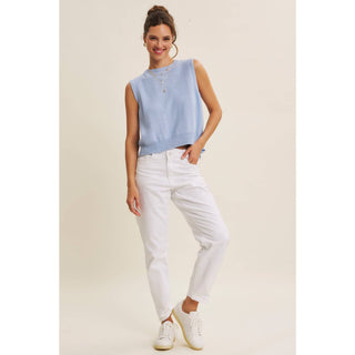 Bow Back Sweater Top-Sleeveless-in february-Summit Lane Boutique, Women's Apparel and Gifts located in Grand Rapids, MI