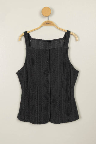Courney Sleeveless Top-Sleeveless-VERY J-Summit Lane Boutique, Women's Apparel and Gifts located in Grand Rapids, MI