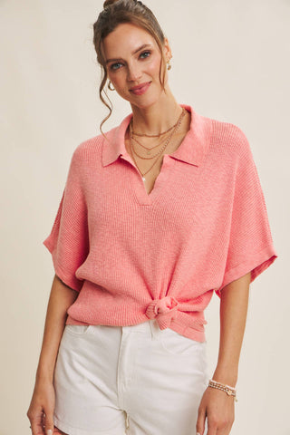 Morning Market Knit Top-Short Sleeves-in february-Summit Lane Boutique, Women's Apparel and Gifts located in Grand Rapids, MI
