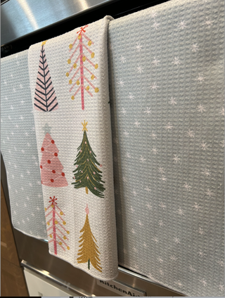 Christmas Trees - Waffle Weave Microfiber Towel-Kitchen Towel-Bloom Towels-Summit Lane Boutique, Women's Apparel and Gifts located in Grand Rapids, MI