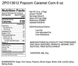 Gourmet Natural Caramel Popcorn - 6 oz Bag-popcorn-Hammond's Candies-Summit Lane Boutique, Women's Apparel and Gifts located in Grand Rapids, MI