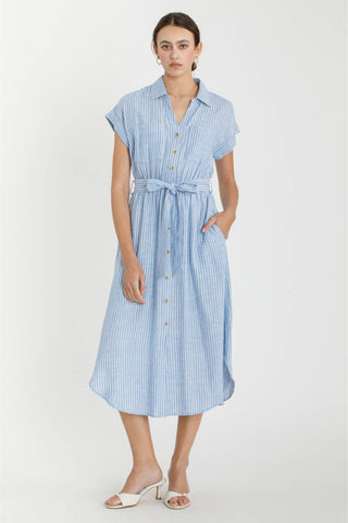 Marina Side Tie Dress-Dresses-Be Cool-Summit Lane Boutique, Women's Apparel and Gifts located in Grand Rapids, MI