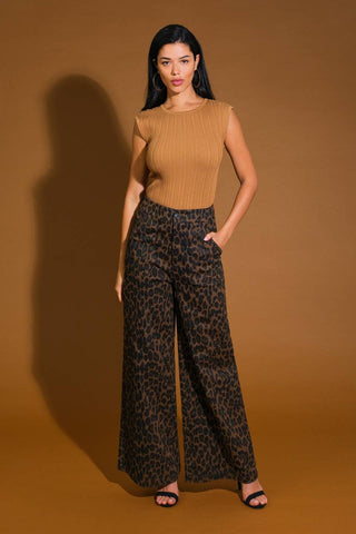 cheetah pant-Pants-FLYING TOMATO-Summit Lane Boutique, Women's Apparel and Gifts located in Grand Rapids, MI