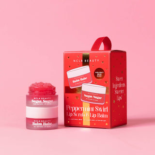 Peppermint Swirl Lip Treatment Holiday Ornament Gift Set-Bath & Body-NCLA Beauty-Summit Lane Boutique, Women's Apparel and Gifts located in Grand Rapids, MI