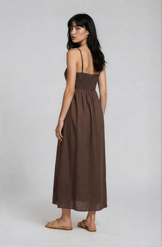 Ariana Pintuck Pleated Maxi-Dresses-Blu Pepper-Summit Lane Boutique, Women's Apparel and Gifts located in Grand Rapids, MI