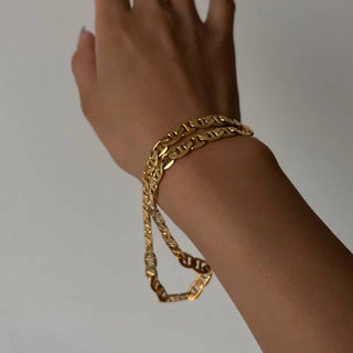 Chain Mariner Link Layering Chain Necklace. Stainless Steel-Necklaces-HoopLa Style-Summit Lane Boutique, Women's Apparel and Gifts located in Grand Rapids, MI