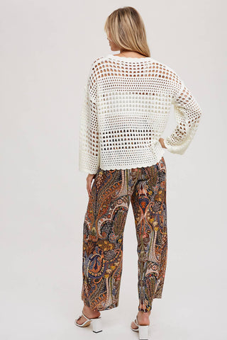 Ariel Open Knit Pullover-Sweaters-Bluivy-Summit Lane Boutique, Women's Apparel and Gifts located in Grand Rapids, MI