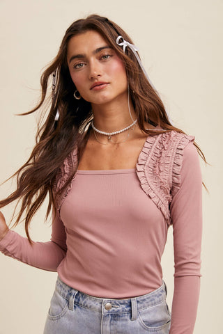 Bridget Top-Long Sleeves-Listicle-Summit Lane Boutique, Women's Apparel and Gifts located in Grand Rapids, MI