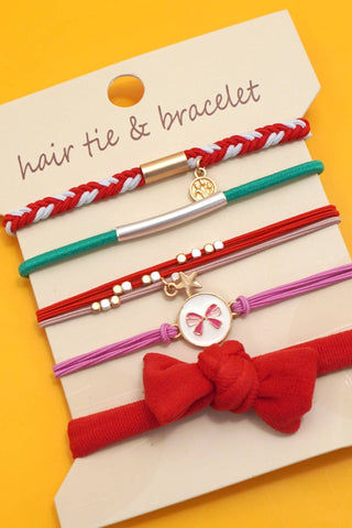 BOHO DUAL FUNCTION KNOT BRACELET HAIR TIES-Hair Accessories-JOSSLYN by wall to wall-Summit Lane Boutique, Women's Apparel and Gifts located in Grand Rapids, MI