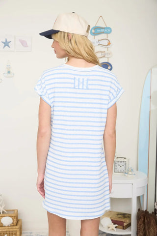 Foster Striped Dress-Dresses-Blu Pepper-Summit Lane Boutique, Women's Apparel and Gifts located in Grand Rapids, MI