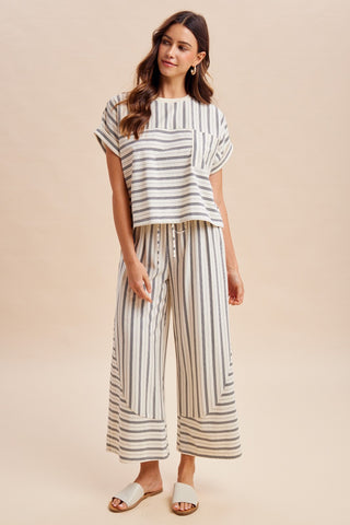 The Belmont Stripe Set-Matching Set-Anniewear-Summit Lane Boutique, Women's Apparel and Gifts located in Grand Rapids, MI