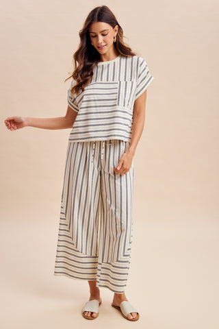 The Belmont Stripe Set-Matching Set-Anniewear-Summit Lane Boutique, Women's Apparel and Gifts located in Grand Rapids, MI