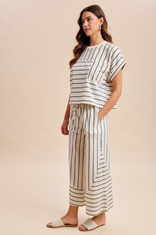 The Belmont Stripe Set-Matching Set-Anniewear-Summit Lane Boutique, Women's Apparel and Gifts located in Grand Rapids, MI
