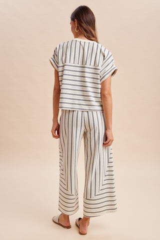 The Belmont Stripe Set-Matching Set-Anniewear-Summit Lane Boutique, Women's Apparel and Gifts located in Grand Rapids, MI