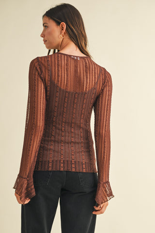 The Arya Lace Layering Top-Long Sleeves-Anniewear-Summit Lane Boutique, Women's Apparel and Gifts located in Grand Rapids, MI