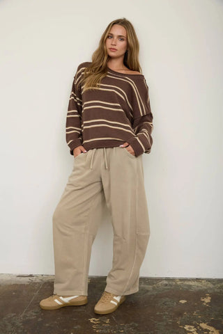 Logan Barrel Sweatpants-Sweatpants-J.O.A-Summit Lane Boutique, Women's Apparel and Gifts located in Grand Rapids, MI