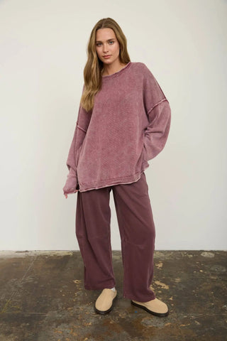 Logan Barrel Sweatpants-Sweatpants-J.O.A-Summit Lane Boutique, Women's Apparel and Gifts located in Grand Rapids, MI