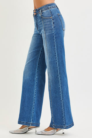 Michelle Curved Seam Jeans-Jeans-Risen-Summit Lane Boutique, Women's Apparel and Gifts located in Grand Rapids, MI