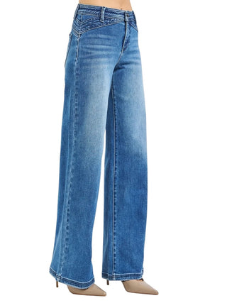 Riley High Rise Wide Leg Jeans-Jeans-Risen-Summit Lane Boutique, Women's Apparel and Gifts located in Grand Rapids, MI