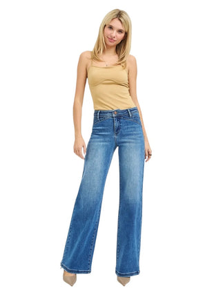 Riley High Rise Wide Leg Jeans-Jeans-Risen-Summit Lane Boutique, Women's Apparel and Gifts located in Grand Rapids, MI
