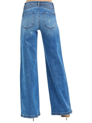 Riley High Rise Wide Leg Jeans-Jeans-Risen-Summit Lane Boutique, Women's Apparel and Gifts located in Grand Rapids, MI