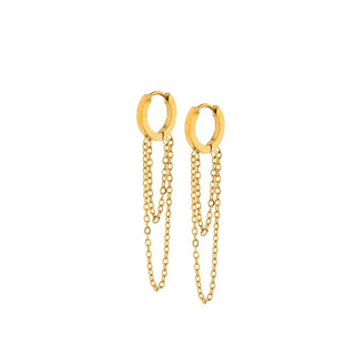 Huggie Earrings - Gwen Gold-Earrings-LINNY CO-Summit Lane Boutique, Women's Apparel and Gifts located in Grand Rapids, MI