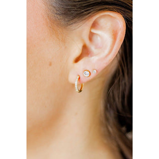 Screwback Stud Earrings - Juliet Clear 5mm-Earrings-LINNY CO-Summit Lane Boutique, Women's Apparel and Gifts located in Grand Rapids, MI