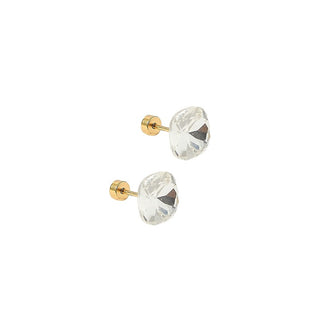 Screwback Stud Earrings Lux - Kit Clear-Screwback Earrings-LINNY CO-Summit Lane Boutique, Women's Apparel and Gifts located in Grand Rapids, MI
