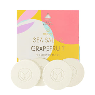 Sea Salt & Grapefruit Shower Steamers-Bath & Body-MUSEE-Summit Lane Boutique, Women's Apparel and Gifts located in Grand Rapids, MI