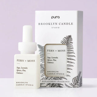 Fern + Moss - Smart Vial (Brooklyn Candle Studio)-Pura Fragrance Refill-PURA SCENTS-Summit Lane Boutique, Women's Apparel and Gifts located in Grand Rapids, MI